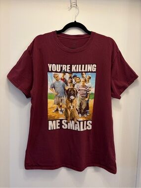 The Sandlot You're Killing Me Smalls T Shirt Men's Large Burgundy Graphic Tee